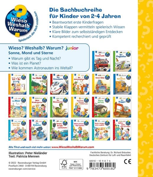 Produktbild: Wieso? Weshalb? Warum? junior, Band 72 - Sonne, Mond und Sterne