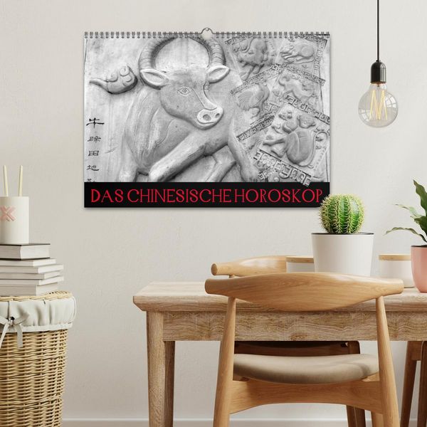 Produktbild: Das Chinesische Horoskop / Geburtstagskalender (Wandkalender 2026 DIN A3 quer), CALVENDO Monatskalender