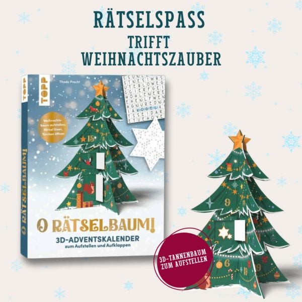 Produktbild: O R&auml;tselbaum! &ndash; 3D-Adventskalender zum Aufstellen und Aufklappen