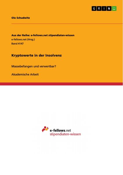Produktbild: Kryptowerte in der Insolvenz