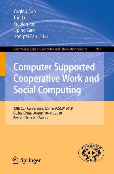 Produktbild: Computer Supported Cooperative Work and Social Computing