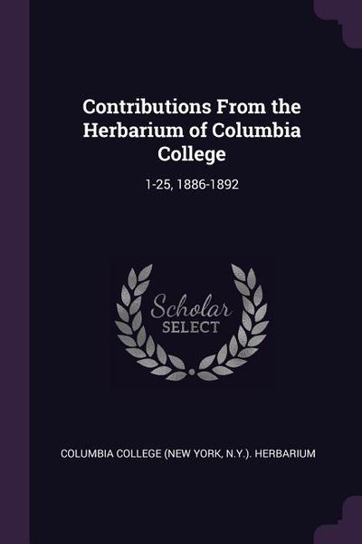 Produktbild: Contributions From the Herbarium of Columbia College