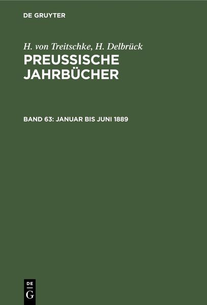 Produktbild: Januar bis Juni 1889