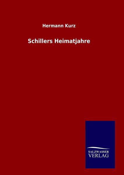 Produktbild: Schillers Heimatjahre
