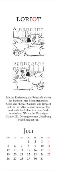 Produktbild: Loriot Lesezeichen & Kalender 2027