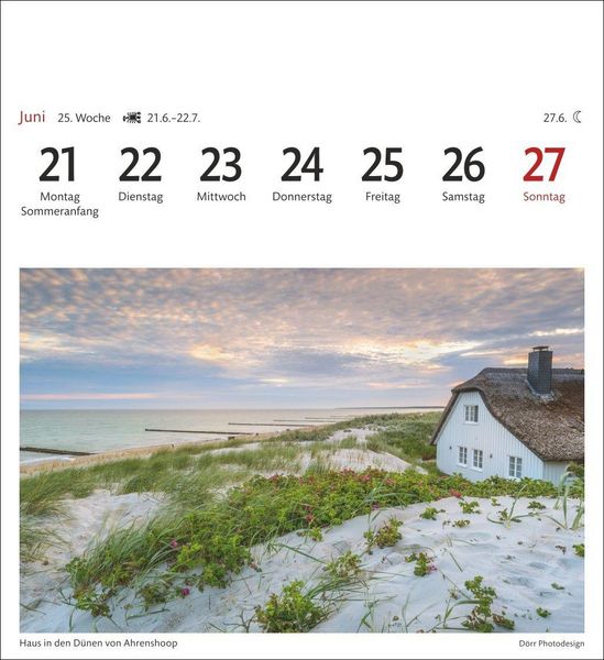 Produktbild: Ostseek&uuml;ste Sehnsuchtskalender 2027 - Wochenkalender mit 53 Postkarten