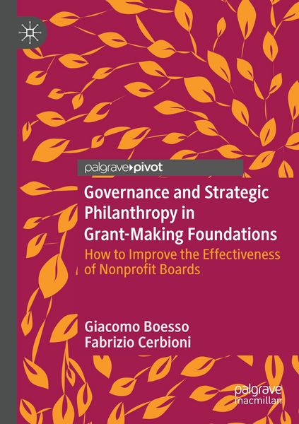 Produktbild: Cerbioni, F: Governance and Strategic Philanthropy in Grant-