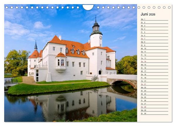 Produktbild: Schl&ouml;sser der Niederlausitz (Wandkalender 2026 DIN A4 quer), CALVENDO Monatskalender