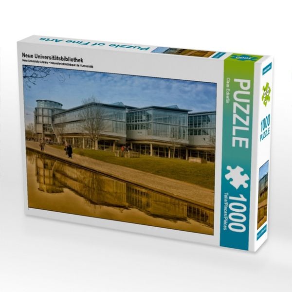 CALVENDO Puzzle Neue Universitätsbibliothek | 1000 Teile Lege-Größe 64x48cm Foto-Puzzle für glückliche Stunden