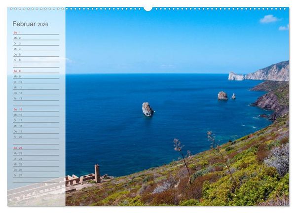 Produktbild: Die sch&ouml;nsten K&uuml;sten Italiens (Wandkalender 2026 DIN A2 quer), CALVENDO Monatskalender