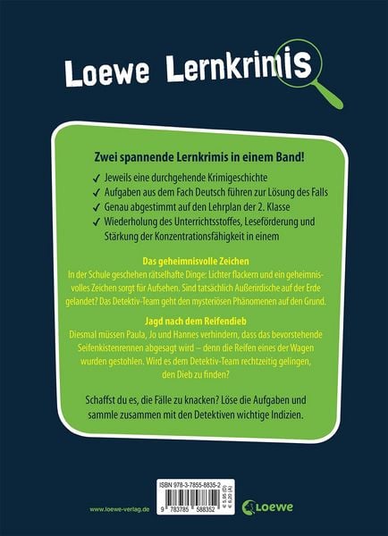 Produktbild: Loewe Lernkrimis. Deutsch 2. Klasse (X)