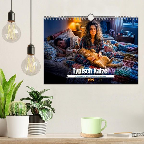 Produktbild: Typisch Katze! - Katzenalltag: Wir sind nur das Personal (Wandkalender 2027 DIN A4 quer), CALVENDO Monatskalender