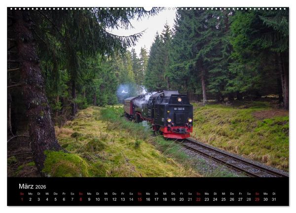 Produktbild: Unter Dampf in Sachsen Anhalt 2.0 (hochwertiger Premium Wandkalender 2026 DIN A2 quer), Kunstdruck in Hochglanz