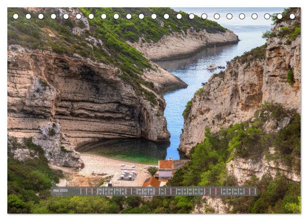 Produktbild: Vis Kroatien - Romantische Insel der Adria (Tischkalender 2026 DIN A5 quer), CALVENDO Monatskalender