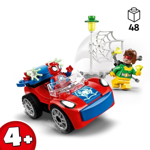 LEGO Marvel 10789 Spider-Mans Auto und Doc Ock Spidey Set, 4+ Spielzeug