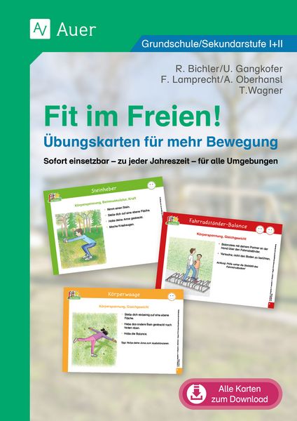 Produktbild: Fit im Freien - &Uuml;bungskarten f&uuml;r mehr Bewegung