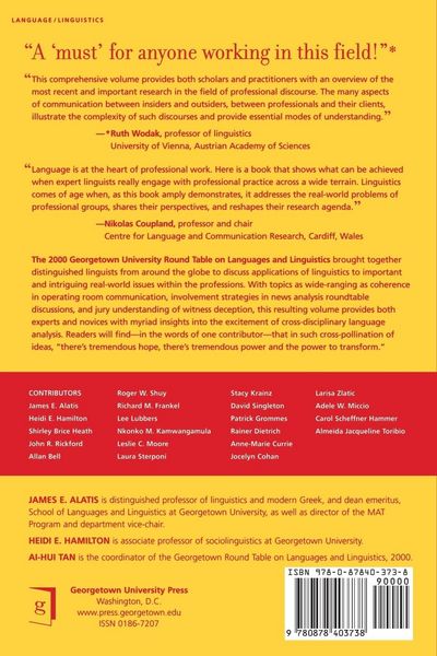 Produktbild: Georgetown University Round Table on Languages and Linguistics (GURT) 2000