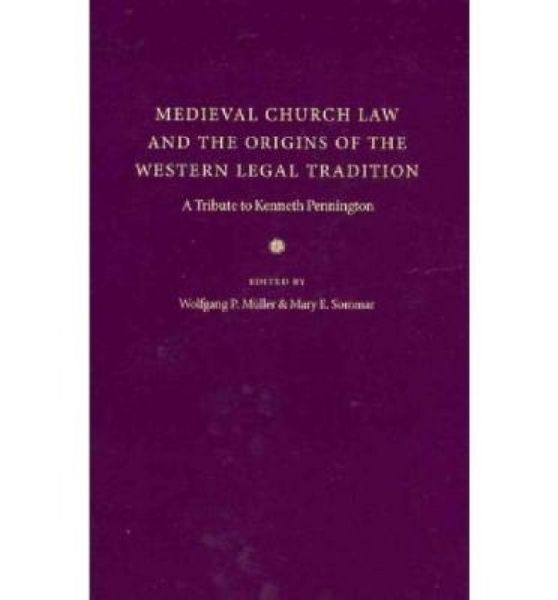Produktbild: Medieval Church Law and the Origins of the Western Legal Tradition