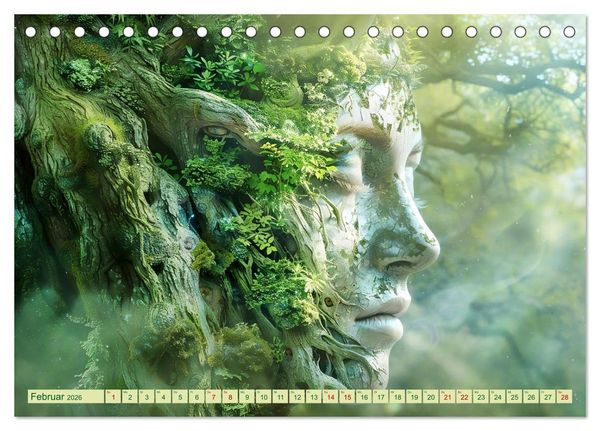 Produktbild: Die vielen Gesichter von Mutter Natur (Tischkalender 2026 DIN A5 quer), CALVENDO Monatskalender