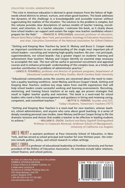 Produktbild: Getting and Keeping New Teachers