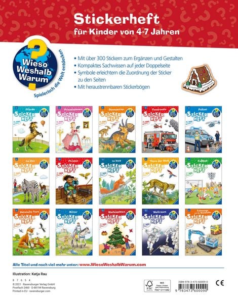 Produktbild: Wieso? Weshalb? Warum? Stickerheft - Weihnachten