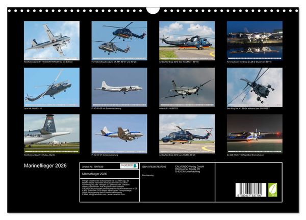 Produktbild: Marineflieger 2026 (Wandkalender 2026 DIN A3 quer), CALVENDO Monatskalender