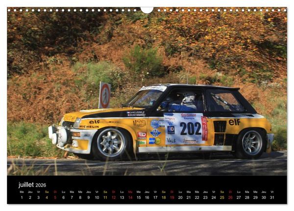 Produktbild: Rallye Vieilles Voitures (Calendrier mural 2026 DIN A3 vertical), CALVENDO calendrier mensuel