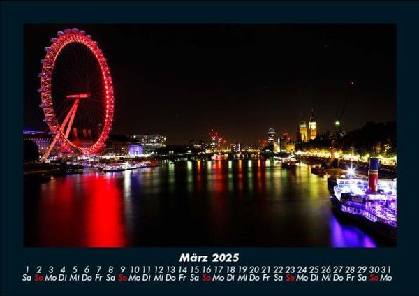 Produktbild: London 2025 Fotokalender DIN A5