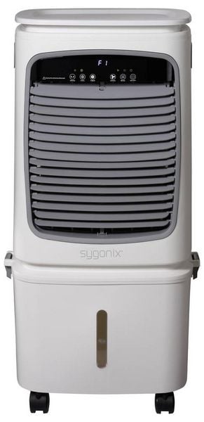 Produktbild: Sygonix Luftk&uuml;hler 80 W (L x B x H) 400 x 300 x 850 mm Wei&szlig; LED-Display, mit Fernbedienung, Oszillierend, Timer