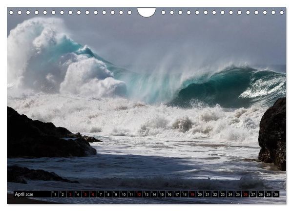 Produktbild: Hawai'i Wellen (Wandkalender 2026 DIN A4 quer), CALVENDO Monatskalender