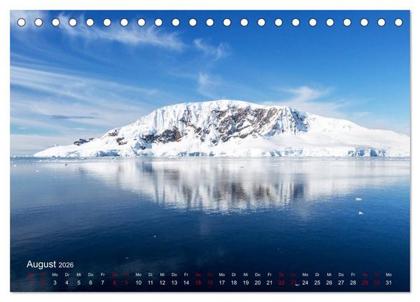 Produktbild: Antarktis, die eisige Heimat der Pinguine (Tischkalender 2026 DIN A5 quer), CALVENDO Monatskalender