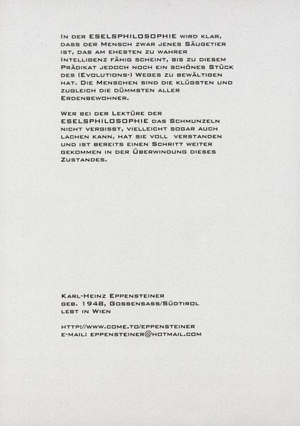 Produktbild: Eselsphilosophie