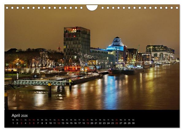 Produktbild: k&ouml;ln dunkel bunt - Die Stadt in anderem Licht! (Wandkalender 2026 DIN A4 quer), CALVENDO Monatskalender