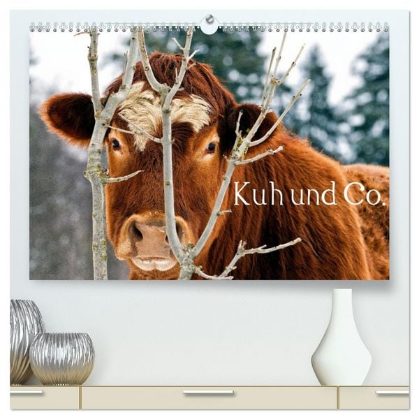 Produktbild: Kuh und Co. (hochwertiger Premium Wandkalender 2026 DIN A2 quer), Kunstdruck in Hochglanz