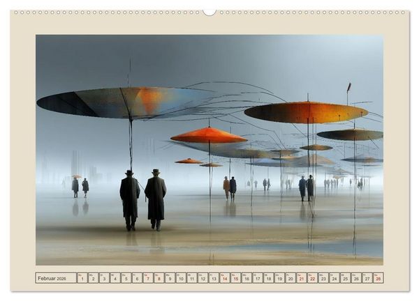 Produktbild: Die Logik des Unwirklichen (Wandkalender 2026 DIN A2 quer), CALVENDO Monatskalender