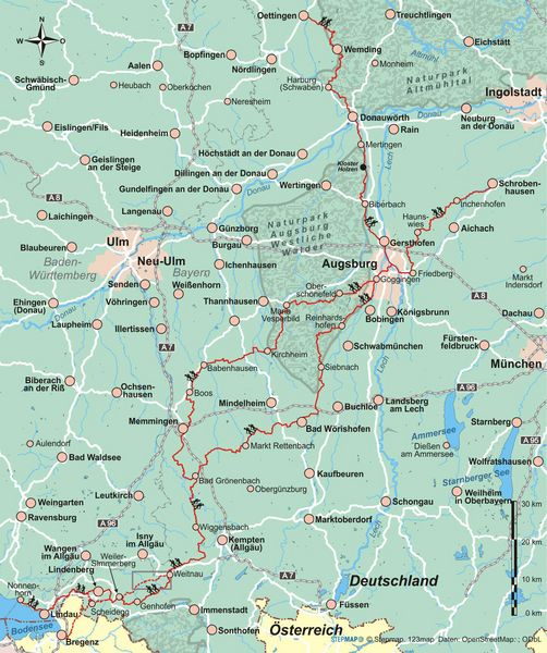 Produktbild: Bayerisch-Schw&auml;bischer Jakobsweg von Oettingen zum Bodensee