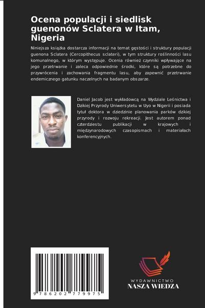 Produktbild: Ocena populacji i siedlisk guenon&oacute;w Sclatera w Itam, Nigeria