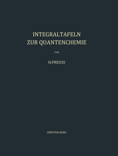 Produktbild: Integraltafeln zur Quantenchemie