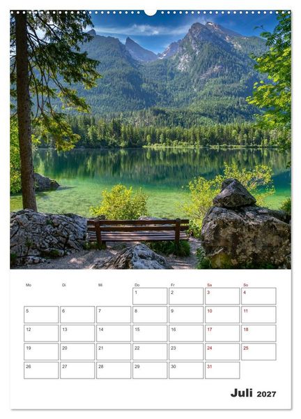Produktbild: Oberbayerische Alpen (hochwertiger Premium Wandkalender 2027 DIN A2 hoch), Kunstdruck in Hochglanz