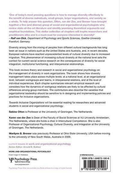 Produktbild: Towards Inclusive Organizations