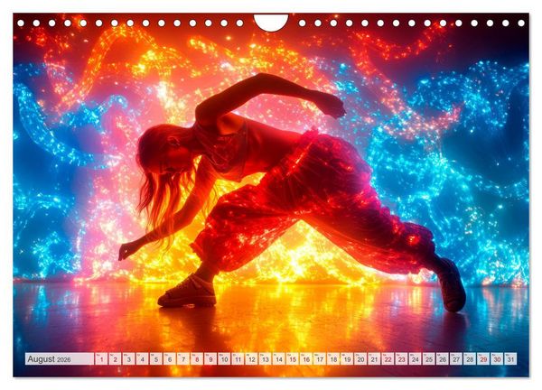 Produktbild: BREAKING Cooler Tanz und krasse Moves (Wandkalender 2026 DIN A4 quer), CALVENDO Monatskalender