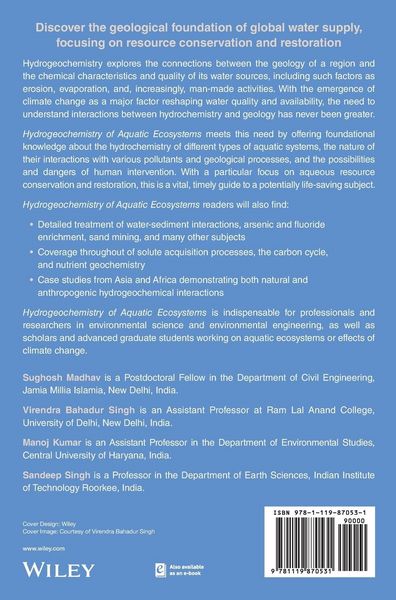 Produktbild: Hydrogeochemistry of Aquatic Ecosystems