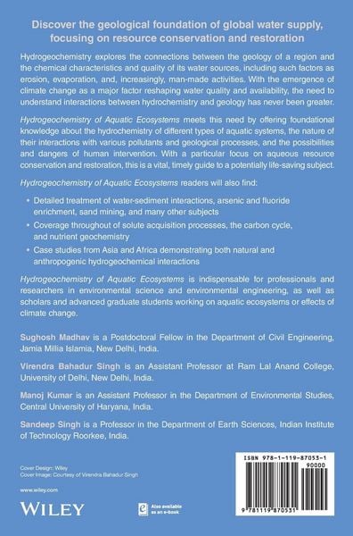 Produktbild: Hydrogeochemistry of Aquatic Ecosystems