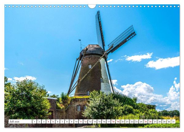 Produktbild: Besondere Windm&uuml;hlen am Niederrhein (Wandkalender 2026 DIN A3 quer), CALVENDO Monatskalender