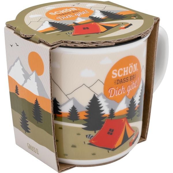 Produktbild: Tasse Motiv Fernweh Berge, in Geschenkbox