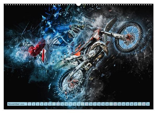 Produktbild: Motocross - extrem cool (Wandkalender 2026 DIN A2 quer), CALVENDO Monatskalender