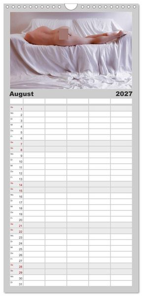 Produktbild: Familienplaner 2027 - M&Auml;NNER - AKTE ZWISCHEN KRAFT UND SINNLICHKEIT mit 5 Spalten (Wandkalender, 21 x 45 cm) CALVENDO
