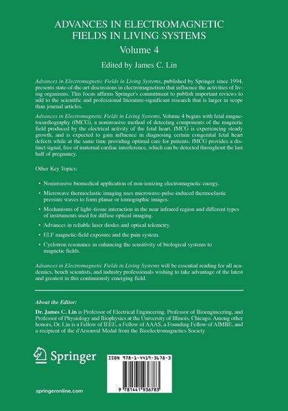 Produktbild: Advances in Electromagnetic Fields in Living Systems