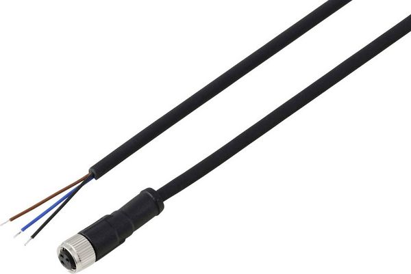 Produktbild: TRU COMPONENTS TC-13751936 Anschlussleitung M8 x 1 Buchse, gerade 5m Polzahl Sensoren: 3 1St.