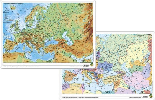 Produktbild: Europa und der Nahe Osten physisch/politisch